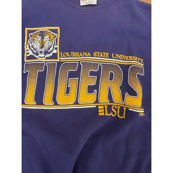 Vintage LSU Tigers Louisiana State University Sweatshirt Sweater Size XXL 2X - Picture 3 of 5